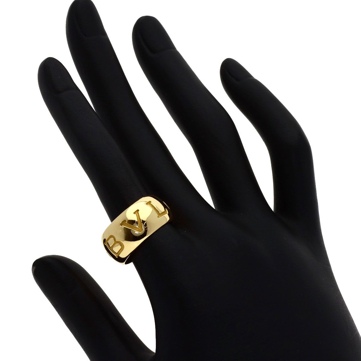 Bvlgari Mono Logo 54 Ring 18k Yellow Gold — view 5
