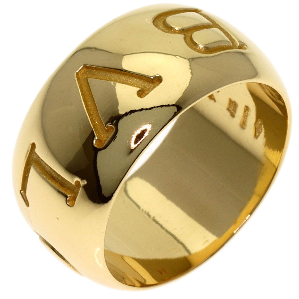 Bvlgari Mono Logo 54 Ring 18k Yellow Gold — view 2