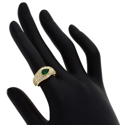 Van Cleef & Arpels Emerald Diamond 51 Ring 18k Yellow Gold — view 7
