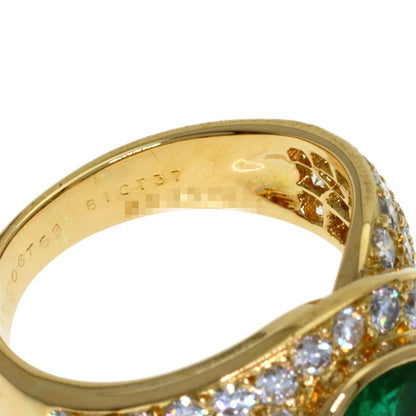 Van Cleef & Arpels Emerald Diamond 51 Ring 18k Yellow Gold — view 6