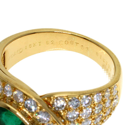 Van Cleef & Arpels Emerald Diamond 51 Ring 18k Yellow Gold — view 5