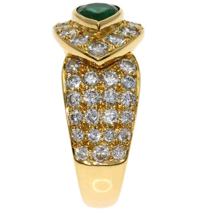 Van Cleef & Arpels Emerald Diamond 51 Ring 18k Yellow Gold — view 3