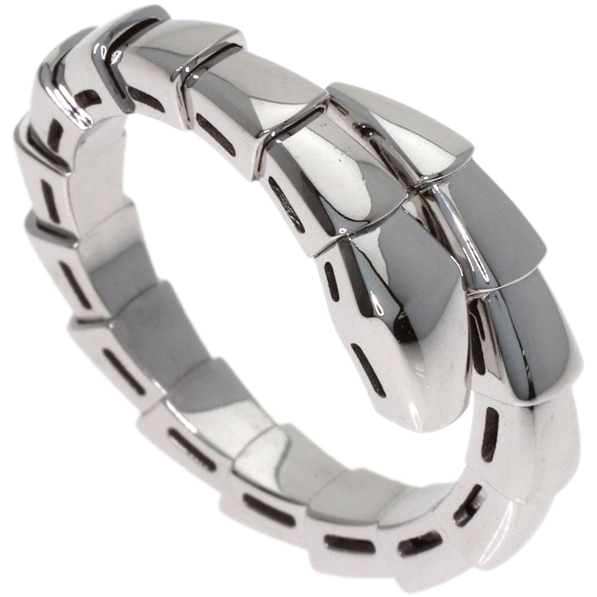 Bvlgari Serpenti Vipa-m Ring 18k White Gold
