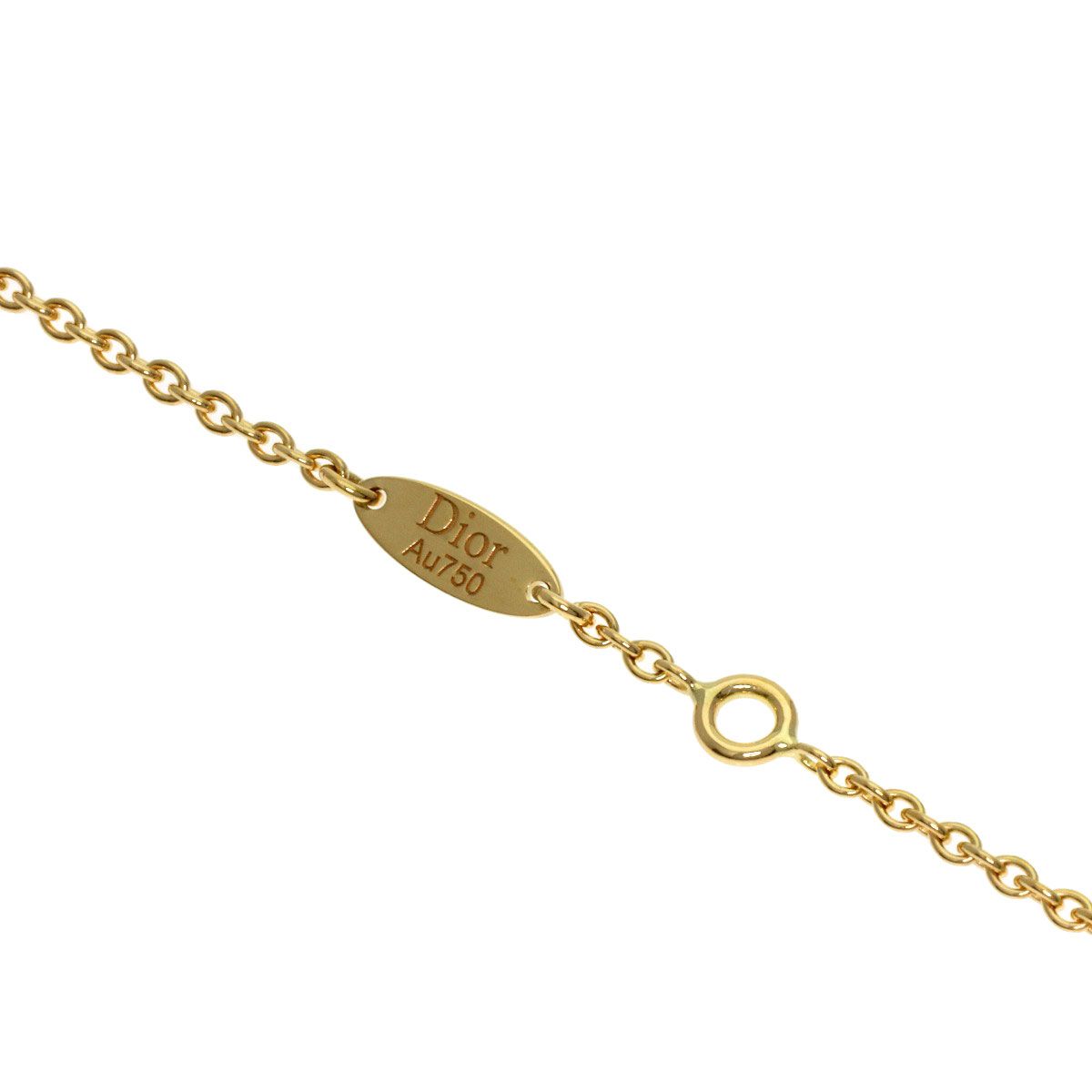 Dior Rose Devan Diamond Necklace 18k Yellow Gold — view 4