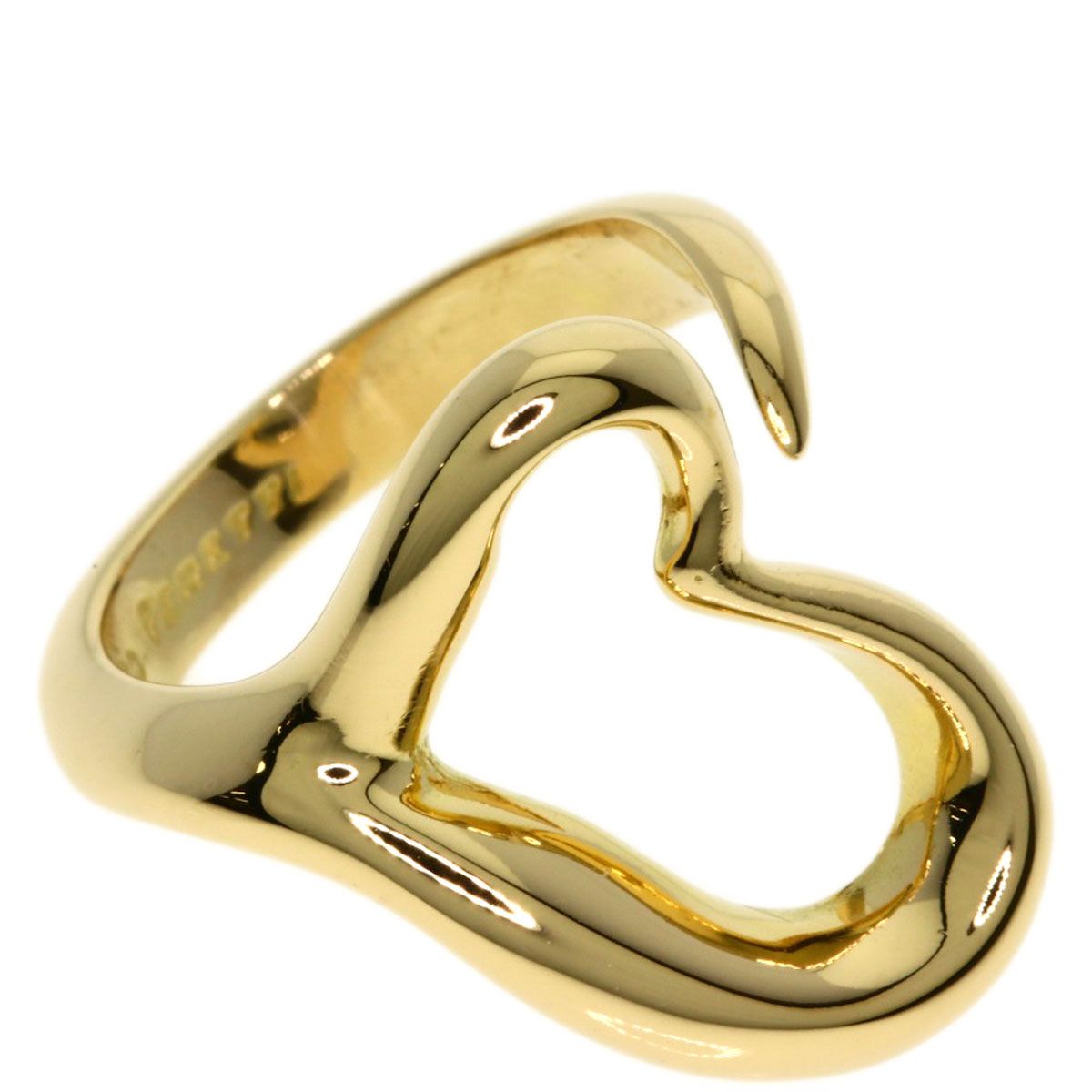 Tiffany & Co Open Heart Ring 18k Yellow Gold — view 9