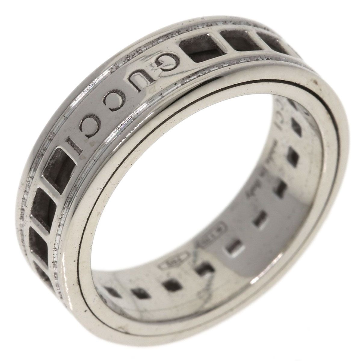 Gucci Scroll Ring 18k White Gold — view 2