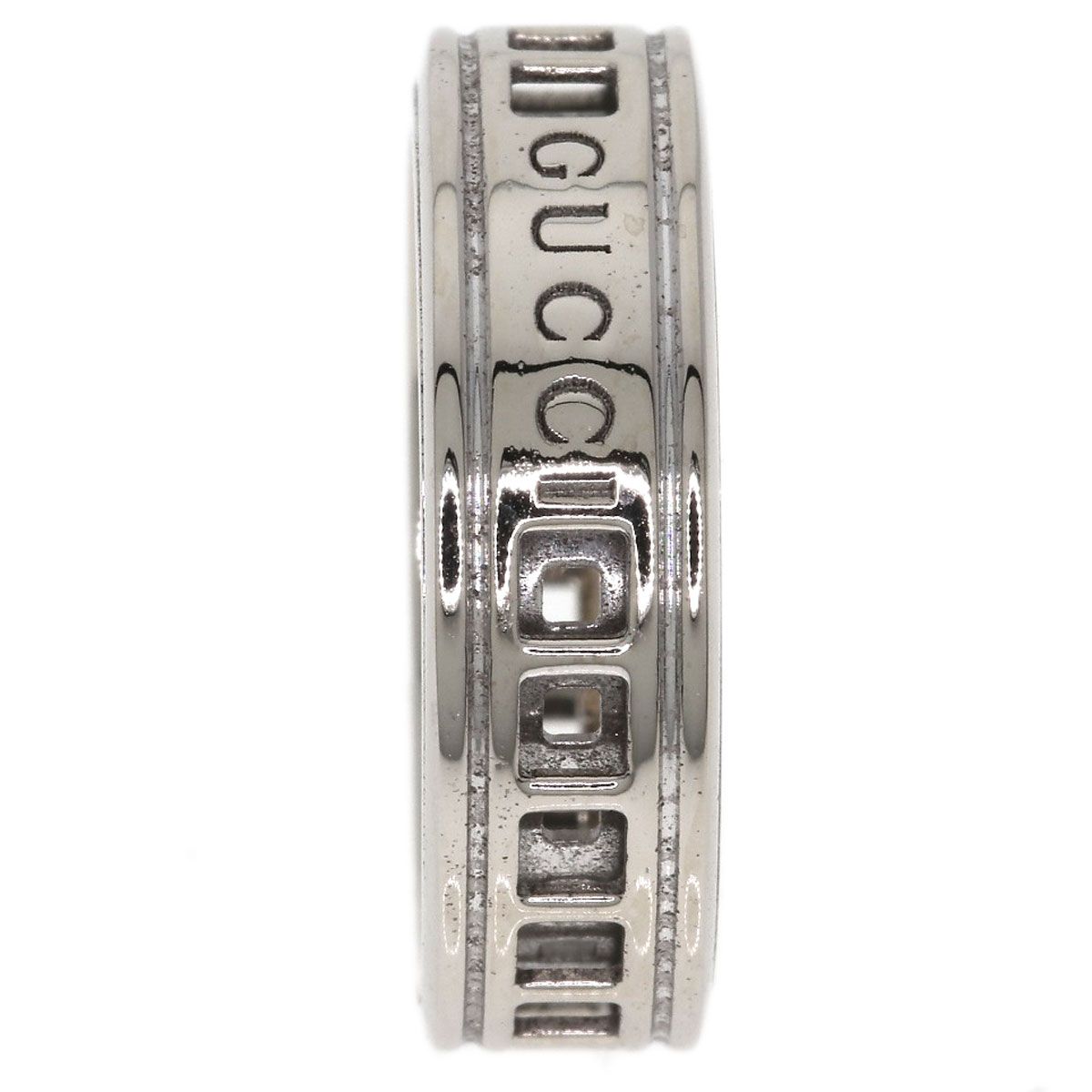 Gucci Scroll Ring 18k White Gold — view 3