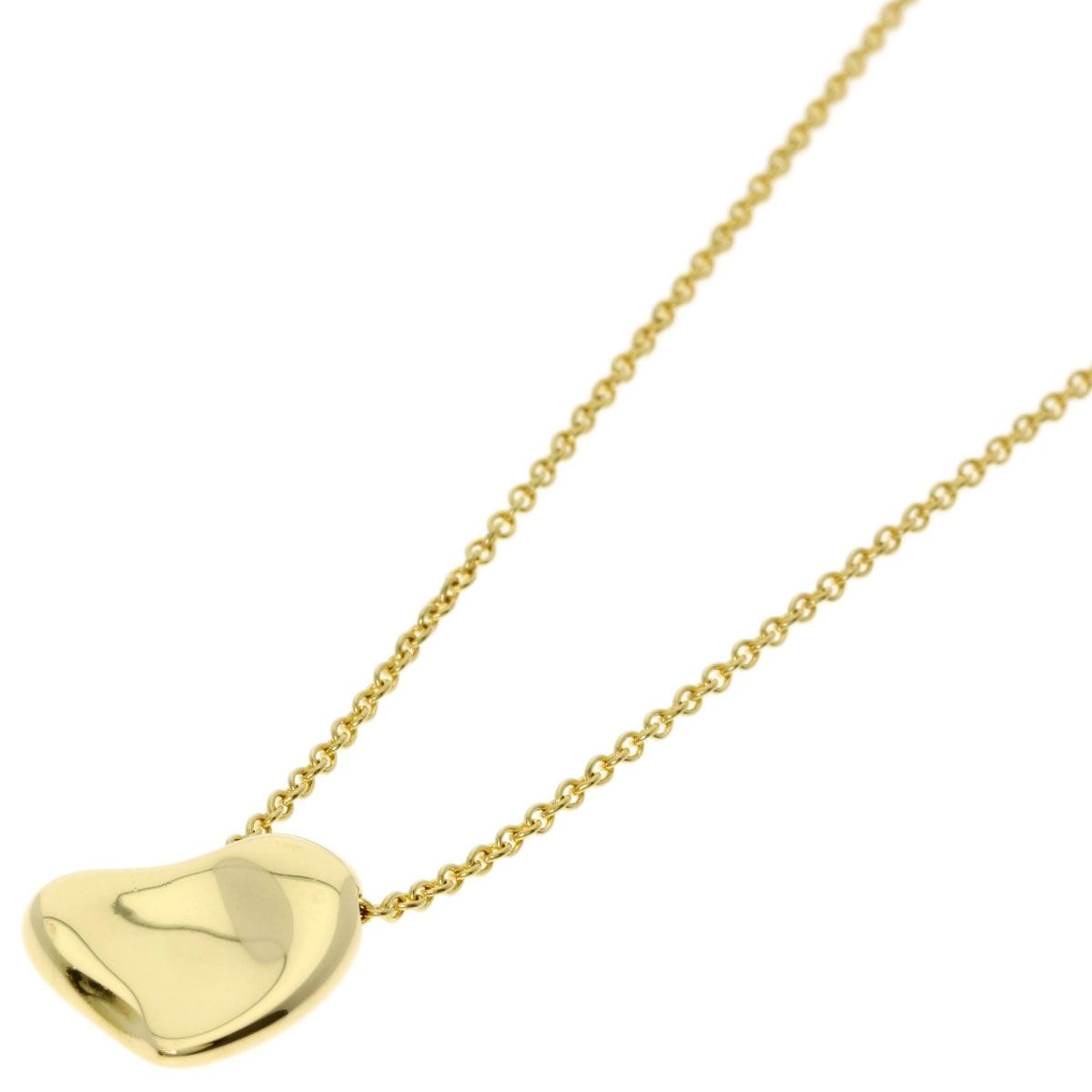 Tiffany & Co Full Heart Necklace 18k Yellow Gold