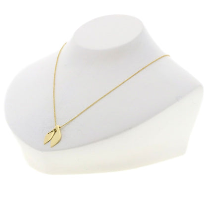 Tiffany & Co Leaf Fin Necklace 18k Yellow Gold — view 4
