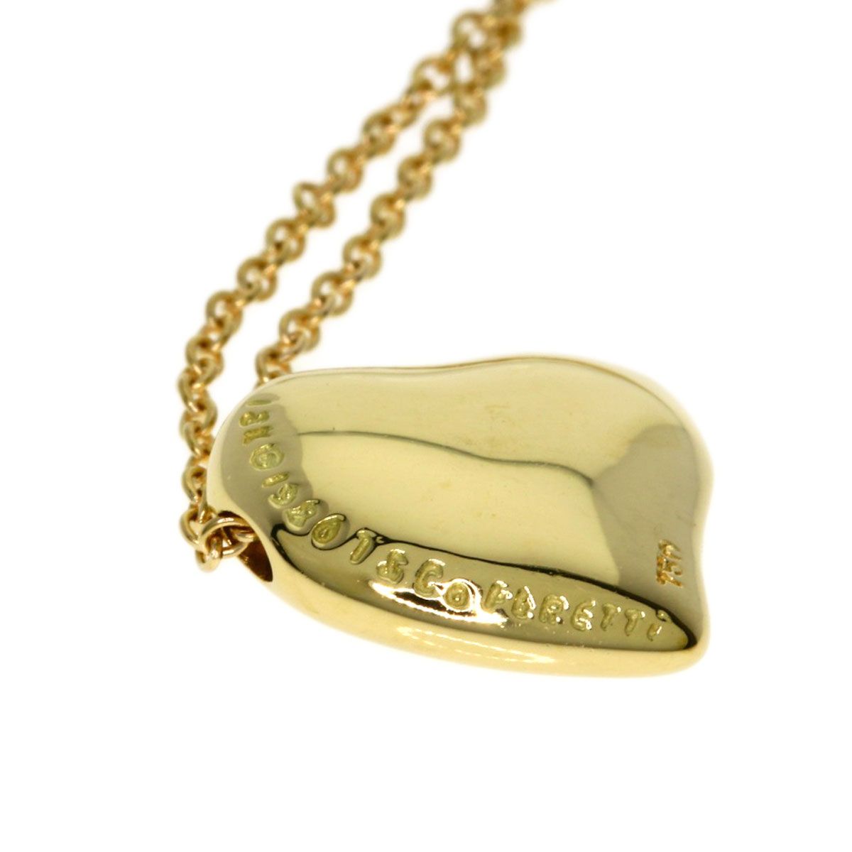 Tiffany & Co Full Heart Necklace 18k Yellow Gold — view 7