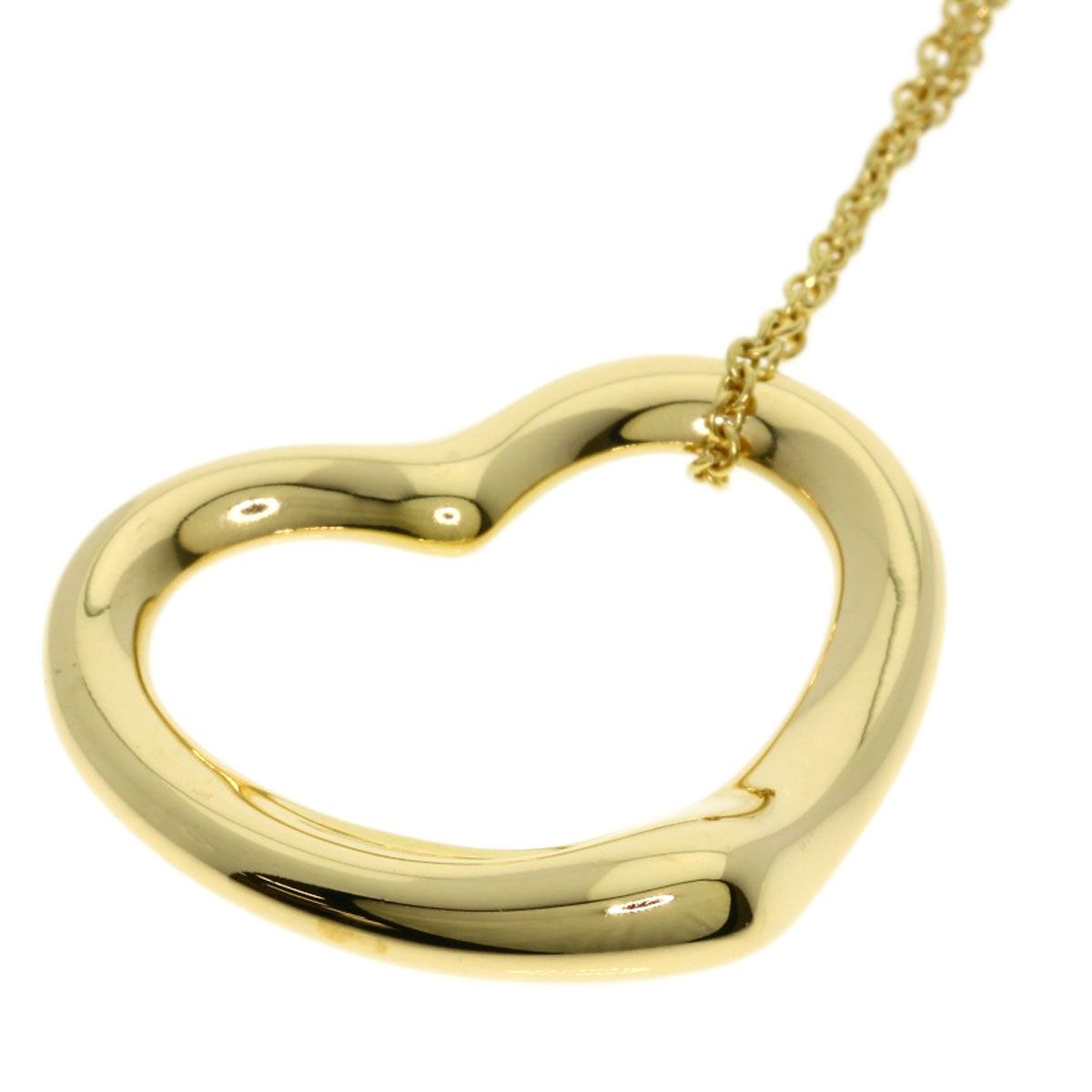 Tiffany & Co Open Heart Necklace 18k Yellow Gold — view 6