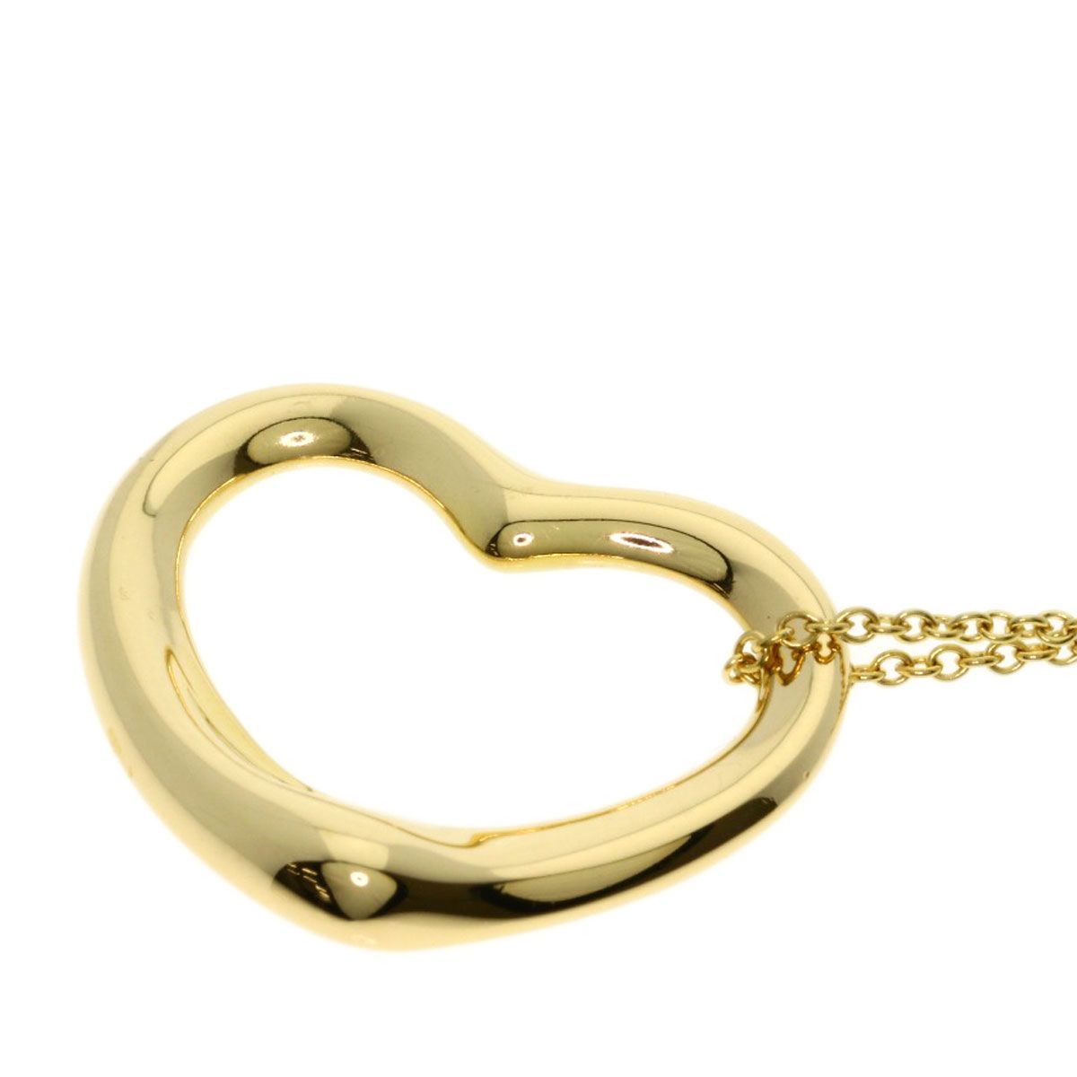 Tiffany & Co Open Heart Necklace 18k Yellow Gold — view 5