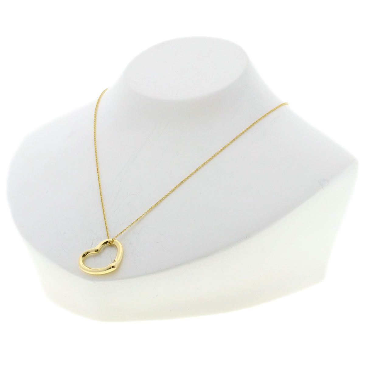 Tiffany & Co Open Heart Necklace 18k Yellow Gold — view 4