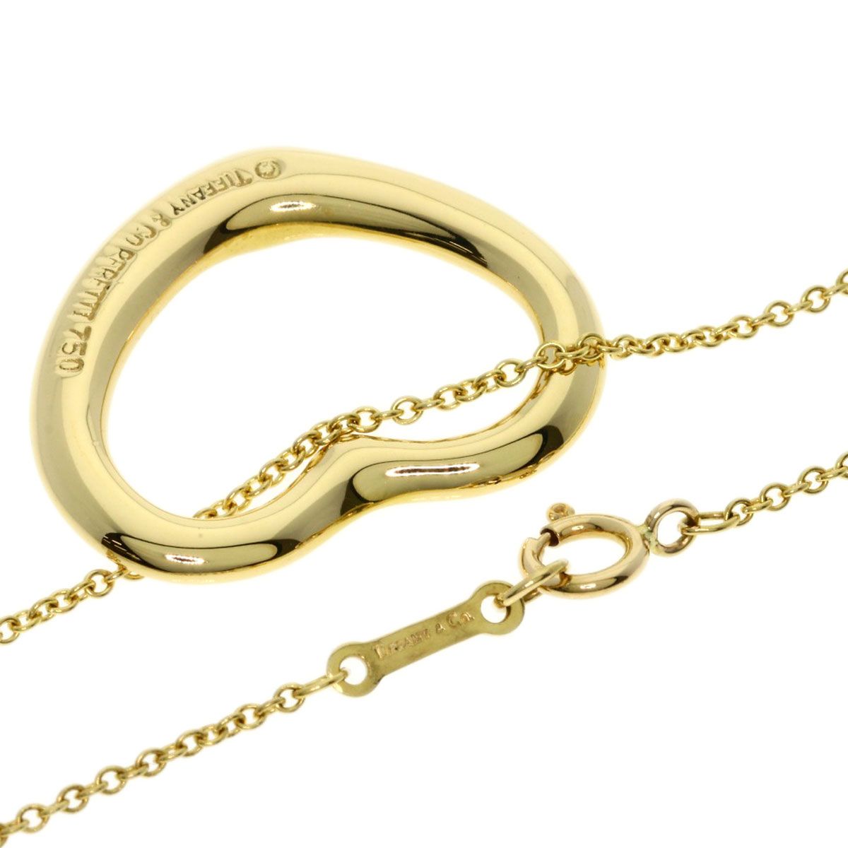 Tiffany & Co Open Heart Necklace 18k Yellow Gold — view 2