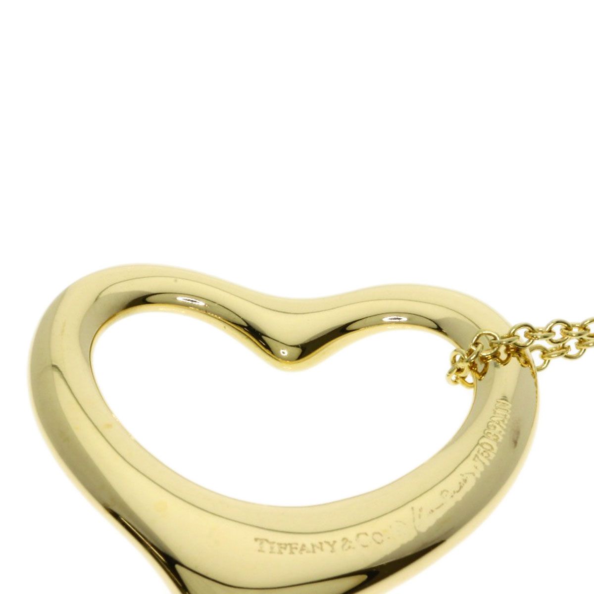 Tiffany & Co Open Heart Necklace 18k Yellow Gold — view 7