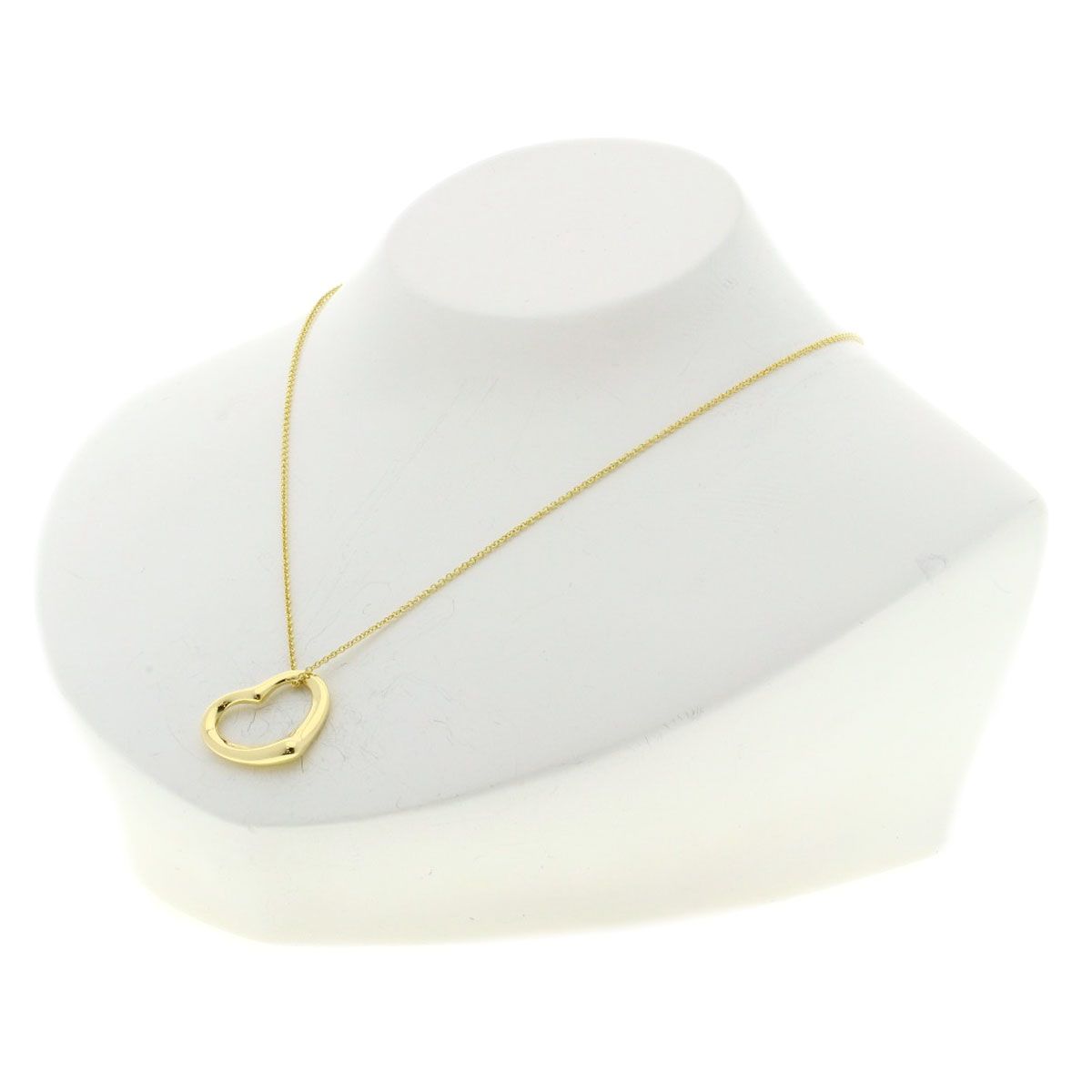 Tiffany & Co Open Heart Necklace 18k Yellow Gold — view 4