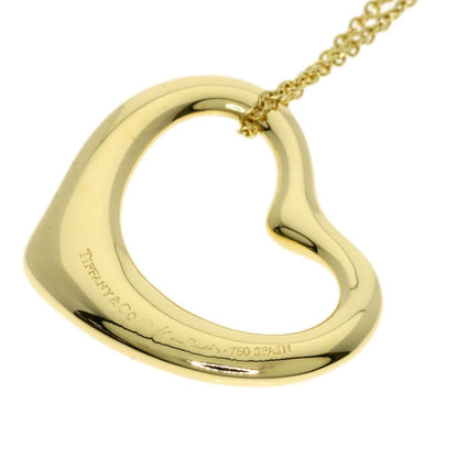 Tiffany & Co Open Heart Necklace 18k Yellow Gold — view 5