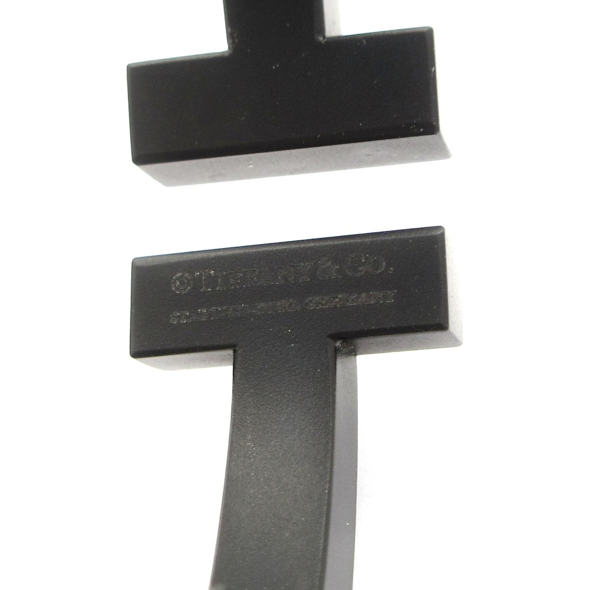 Tiffany & Co Bangle T Square Bracelet Black — view 4