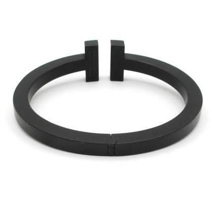 Tiffany & Co Bangle T Square Bracelet Black — view 3