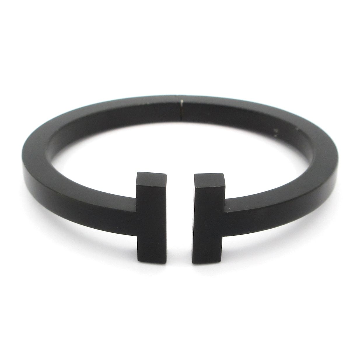 Tiffany & Co Bangle T Square Bracelet Black