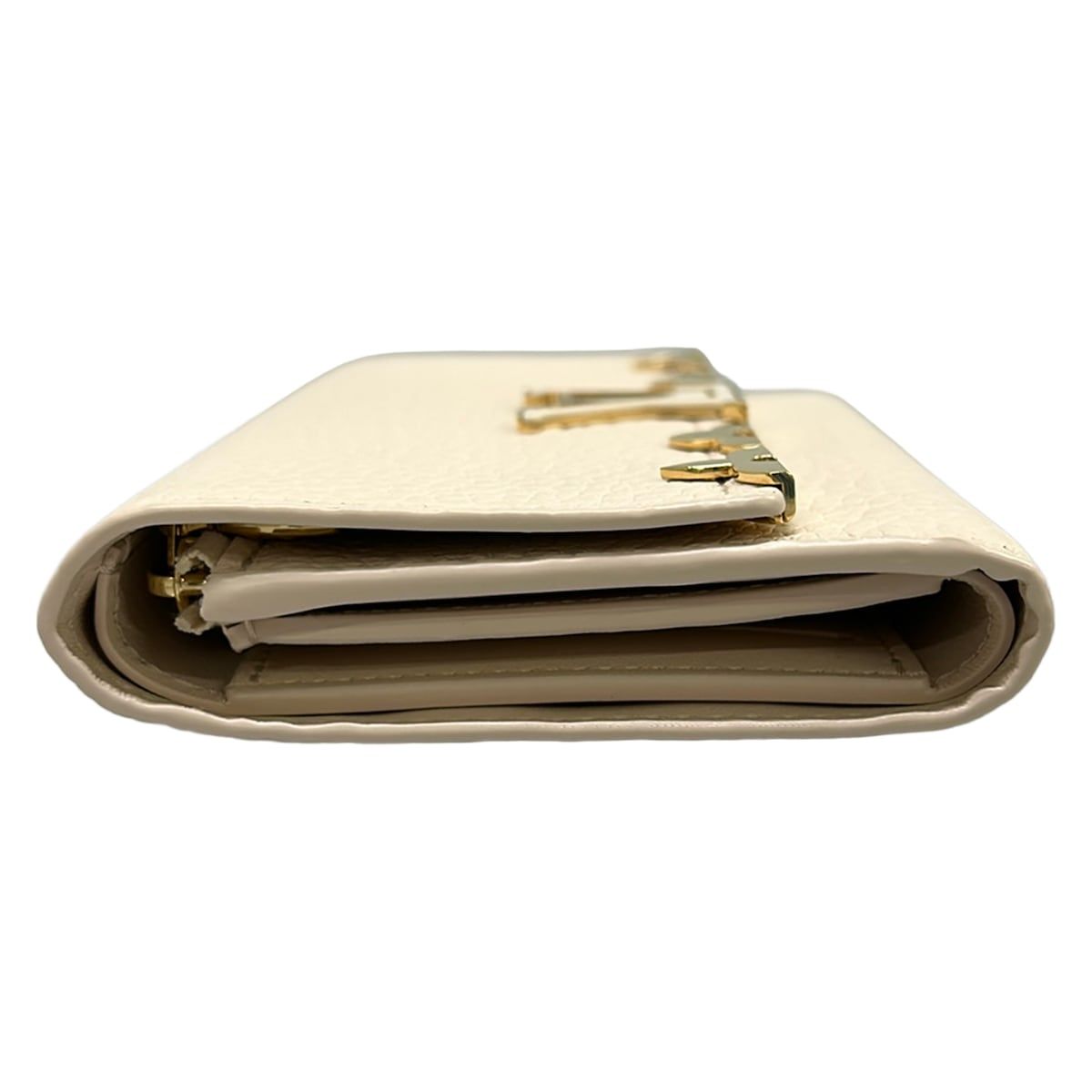 Louis Vuitton Trifold Wallet Capucines Portefeuille Compact Quartz Leather — view 9