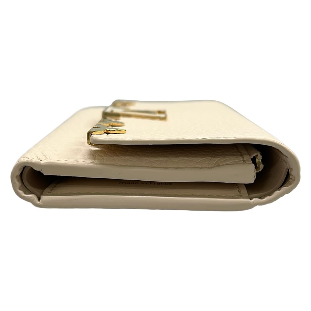 Louis Vuitton Trifold Wallet Capucines Portefeuille Compact Quartz Leather — view 8