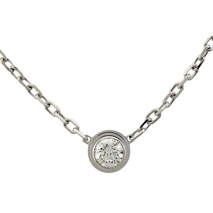 Cartier d'Amour Diamant Leger Necklace 18k White Gold Diamond