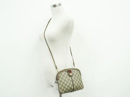 Gucci Sherry Line GG Supreme Shoulder Bag Pochette Beige Shelly — view 6