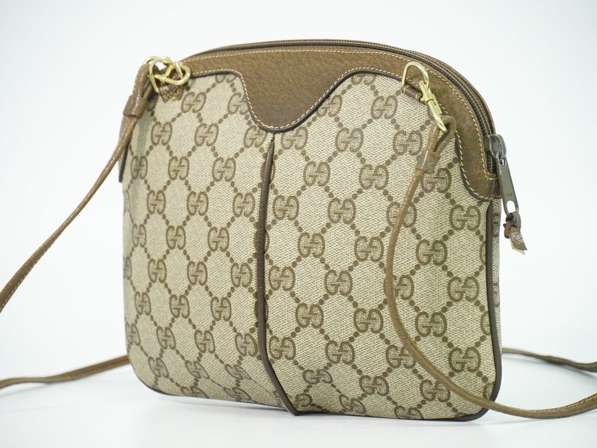 Gucci Sherry Line GG Supreme Shoulder Bag Pochette Beige Shelly — view 2