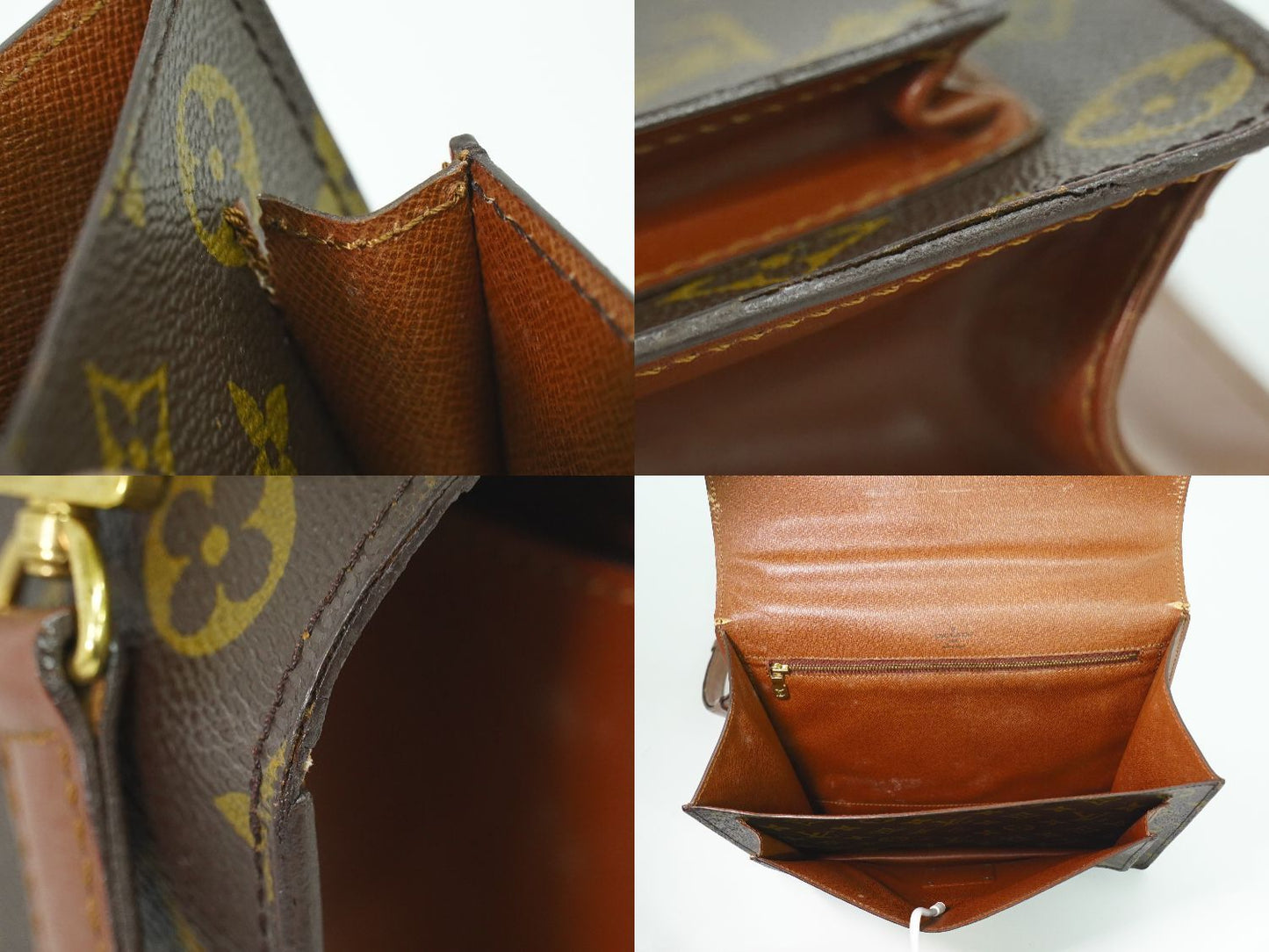 Louis Vuitton LV Monceau Monogram 2-Way Shoulder Bag Brown — view 7