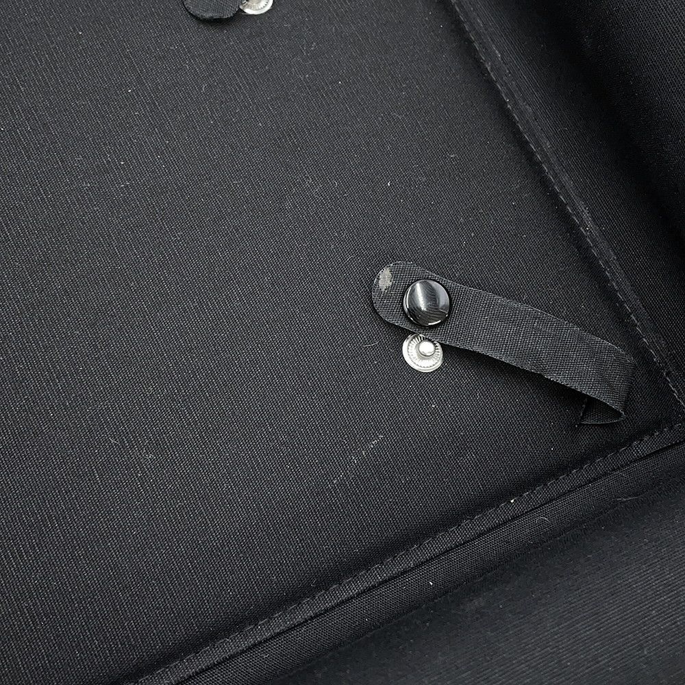 Chanel Suspenders Chain CC Logo Leather M Black — view 8