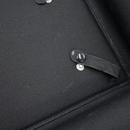 Chanel Suspenders Chain CC Logo Leather M Black — view 8