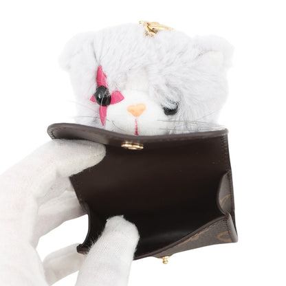 Louis Vuitton Bag Charm Monogram Faux Fur LV Kitten Earphones Case — view 5