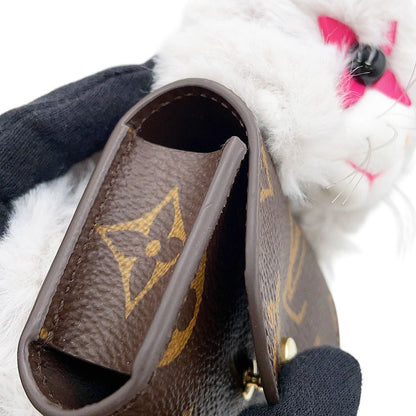 Louis Vuitton Bag Charm Monogram Faux Fur LV Kitten Earphones Case — view 6