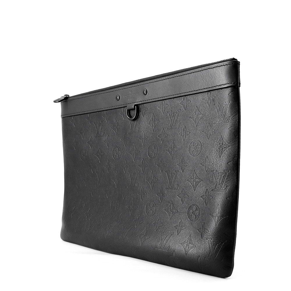 Louis Vuitton Clutch Monogram Shadow Pochette Discovery Black — view 2