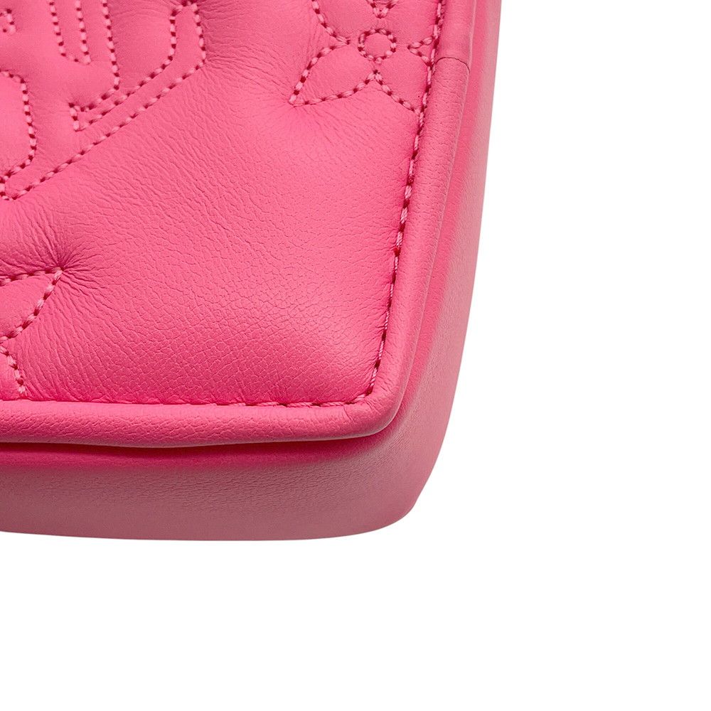 Louis Vuitton Monogram Bubble Glam Pop My LV Heart Pouch 2-Way Shoulder Bag Pink — view 8