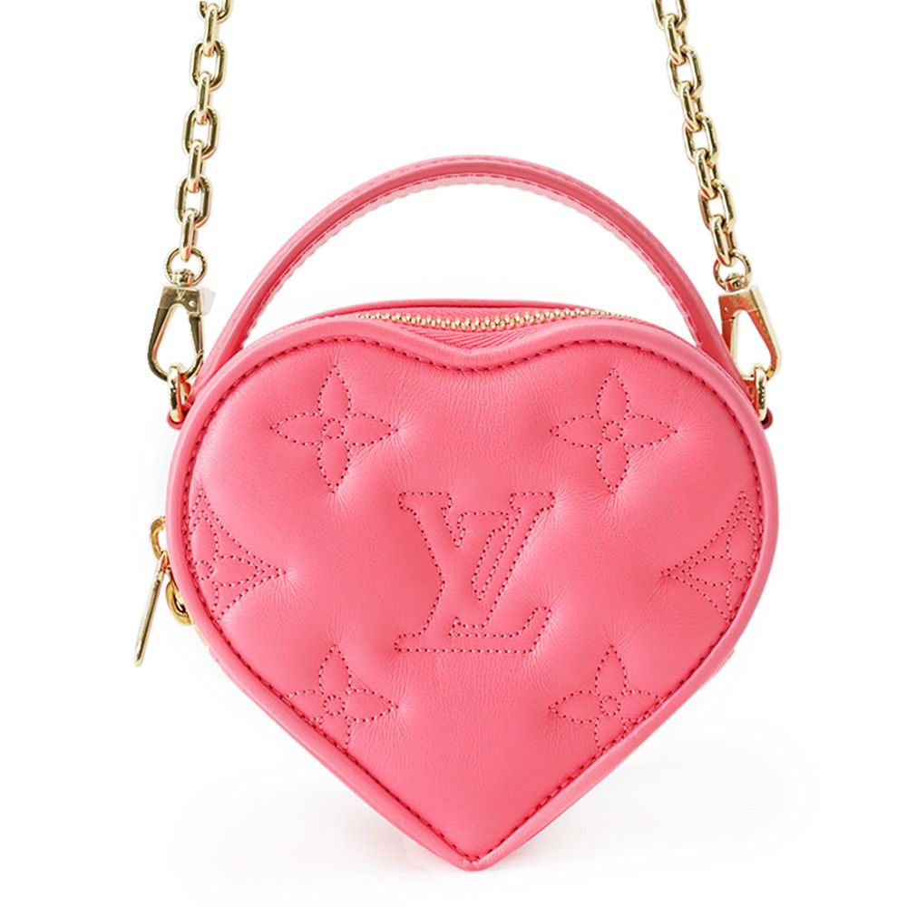 Louis Vuitton Monogram Bubble Glam Pop My LV Heart Pouch 2-Way Shoulder Bag Pink