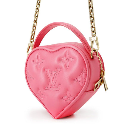 Louis Vuitton Monogram Bubble Glam Pop My LV Heart Pouch 2-Way Shoulder Bag Pink — view 2