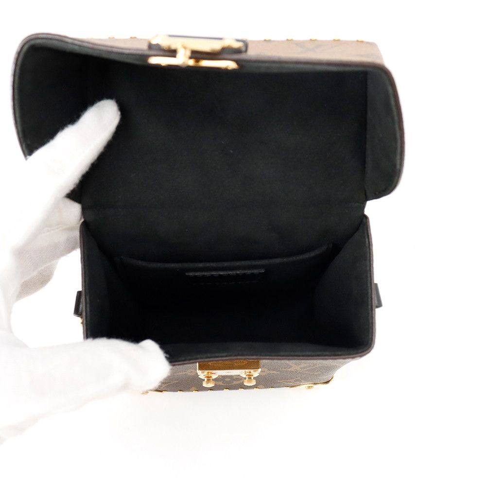 Louis Vuitton Shoulder Bag Monogram Reverse Camera Box 2-Way Black — view 7