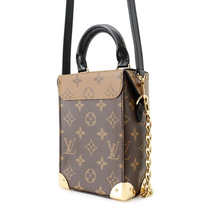 Louis Vuitton Shoulder Bag Monogram Reverse Camera Box 2-Way Black — view 2