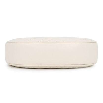 Gucci Handbag GG Marmont Half Moon Chez Blanc Quilted Bag Shoulder White — view 3