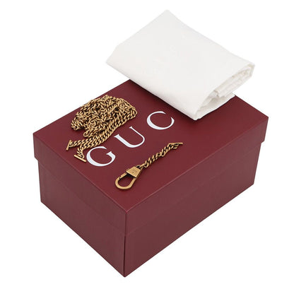 Gucci Chain Shoulder Bag GG Marmont Bag Blanc Quilted Small Drawstring White — view 9