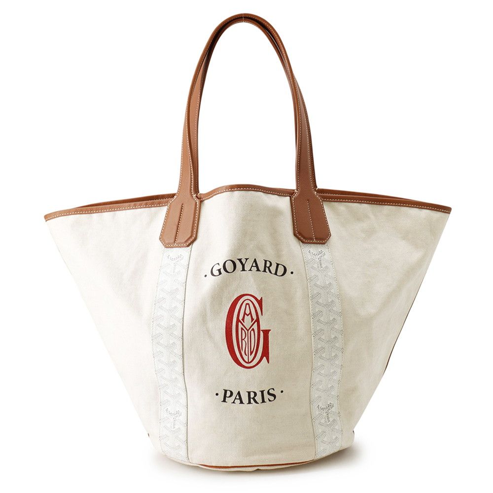 Goyard Tote Belara Reversible Canvas White