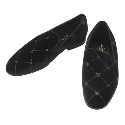 Louis Vuitton Opera Shoes LV Velour 5.5 Black