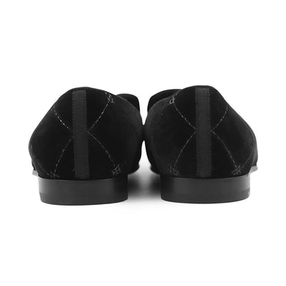 Louis Vuitton Opera Shoes LV Velour 5.5 Black — view 3