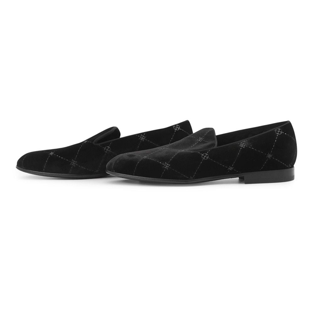 Louis Vuitton Opera Shoes LV Velour 5.5 Black — view 2