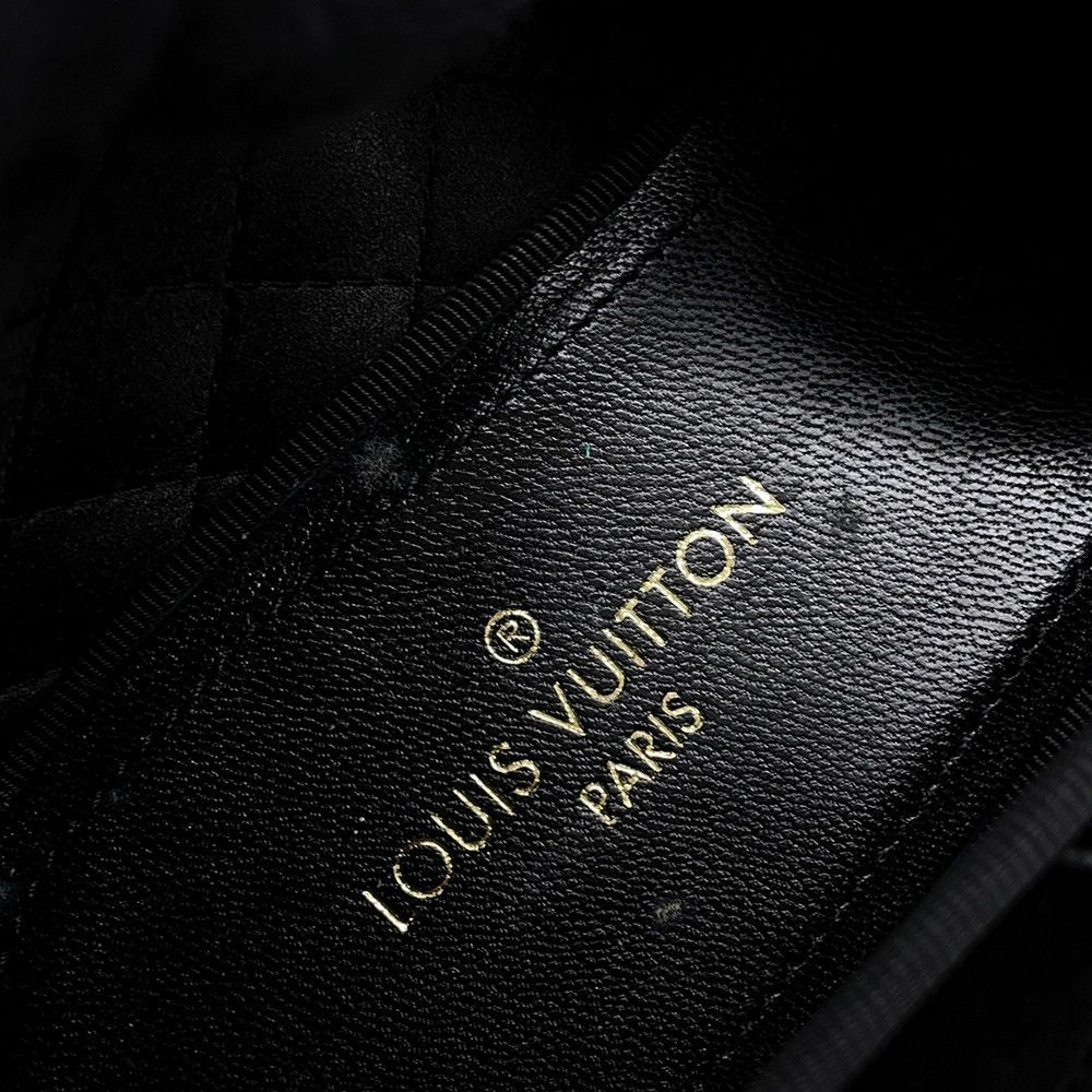Louis Vuitton Opera Shoes LV Velour 5.5 Black — view 8
