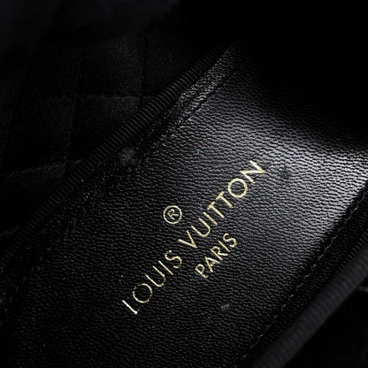Louis Vuitton Opera Shoes LV Velour 5.5 Black — view 8