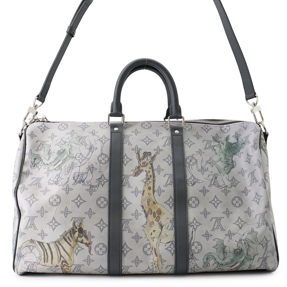 Louis Vuitton Boston Bag Monogram Savannah Keepall Bandouliere 45 2-Way