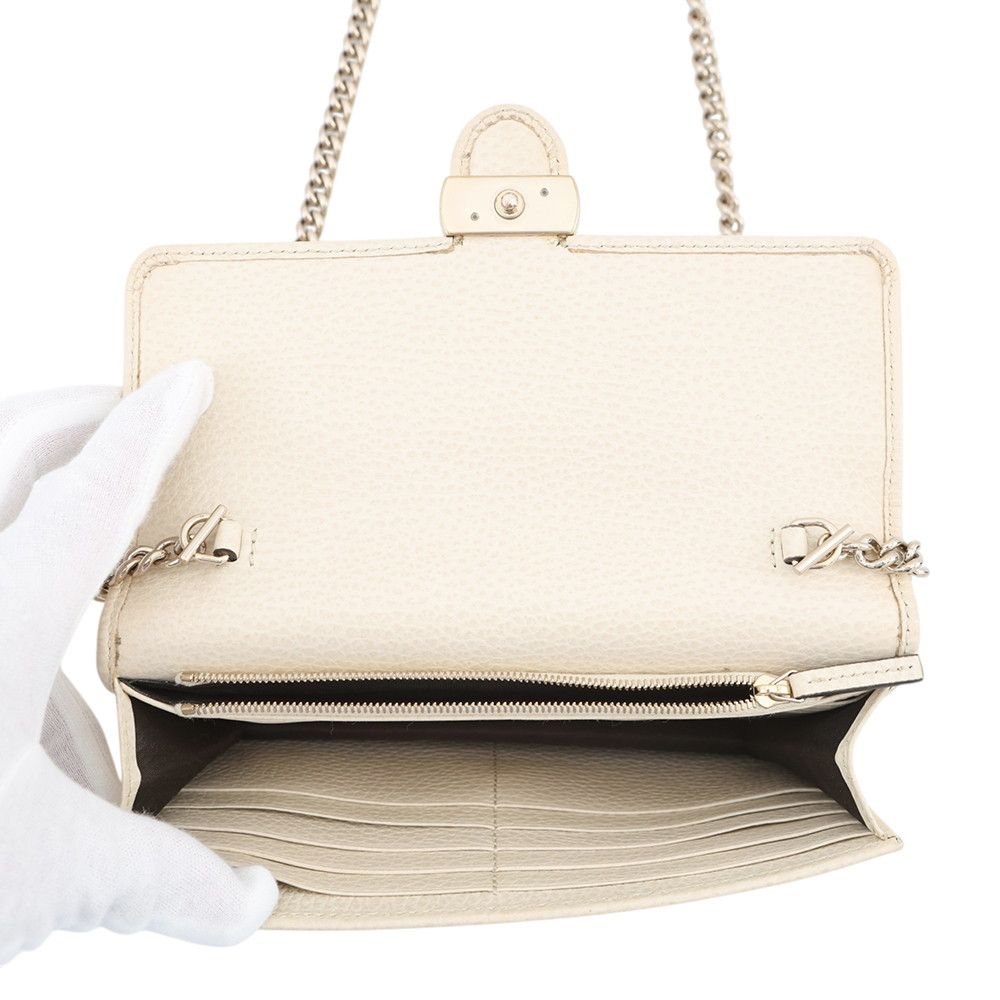 Gucci Chain Shoulder Wallet Interlocking GG Leather — view 6